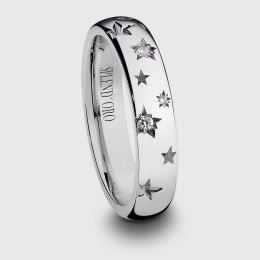 Splend'Oro Anel Star | Ouro Branco Splend'Oro Anel Star | Ouro Branco