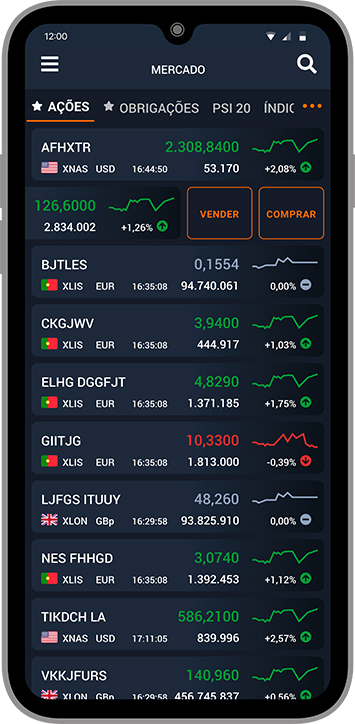 App BPI Broker - Funcionalidades