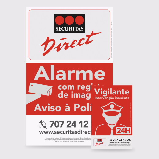 Placas Dissuas&oacute;rias Securitas Direct