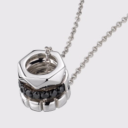 Colar Trilogy em Ouro Branco e Diamantes Colar Trilogy em Ouro Branco e Diamantes