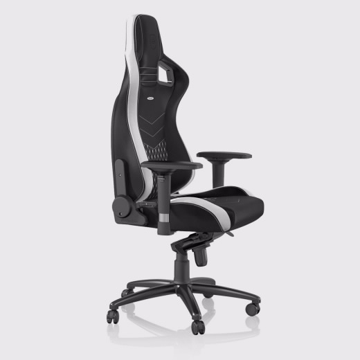 Cadeira noblechairs EPIC Real Leather Preto / Branco / Vermelho