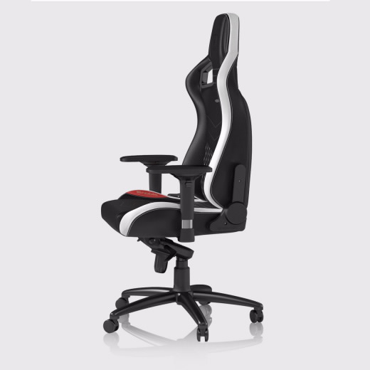 Cadeira noblechairs EPIC Real Leather Preto / Branco / Vermelho