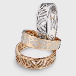 Conjunto Anéis SplendâOro Bright Leaves Conjunto Anéis SplendâOro Bright Leaves