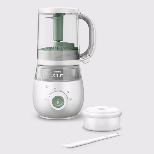Combinado 4 em 1 para prepara&ccedil;&atilde;o de comida saud&aacute;vel para b&eacute;b&eacute;