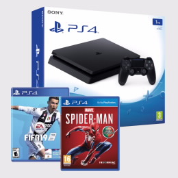 PlayStation®4 + FIFA 2019 + Spider Man