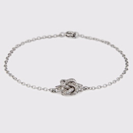 Anel Ouro Branco âKnot Meâ Anel Ouro Branco âKnot Meâ