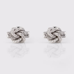 Brincos Ouro Branco âKnot Meâ Brincos Ouro Branco âKnot Meâ