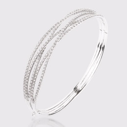 Pulseira Escrava Infinity em Ouro Branco e Diamantes by Luísa Rosas Pulseira Escrava Infinity em Ouro Branco e Diamantes by Luísa Rosas