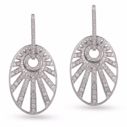 Monseo - Par Brincos Precious Moments - Ouro Branco Monseo - Par Brincos Precious Moments - Ouro Branco