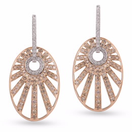 Monseo - Par Brincos Precious Moments - Ouro Rosa Monseo - Par Brincos Precious Moments - Ouro Rosa