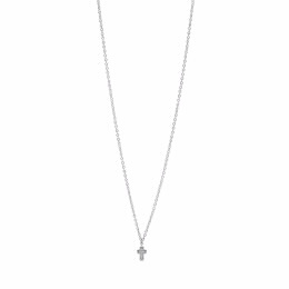 Colar Croce Ouro Branco Colar Croce Ouro Branco
