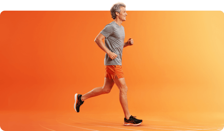 BPI SMART Dinâmico PPR. Um homem a correr uma maratona.
