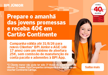 Info: Prepare o amanhã das jovens promessas e receba 40€ em Cartão Continente