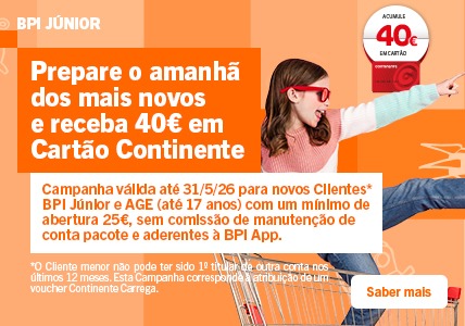 Info: Prepare o amanhã dos mais novos e receba 40€ em Cartão Continente