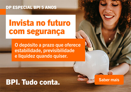 Info: Depósito Especial BPI 5 anos. Invista no futuro com segurança.