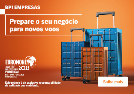 Info: Contentores em formato de mala de viagem. Representa os produtos do comercio internacional.