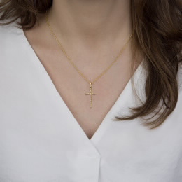 Cruz Senhora Ouro e Diamantes 