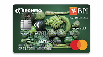 Cartão de crédito para acumular bónus em compras nas lojas Recheio