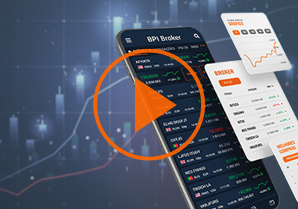 App BPI Broker. Vencedora na categoria Best Mobile Iniciative - Investment & Trading, nos Banking Tech Awards 2022.