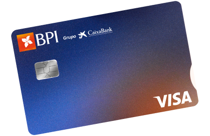 cartão multibanco BPI Classic de cor azul