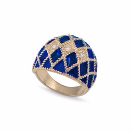 Anel Azul ultramarino