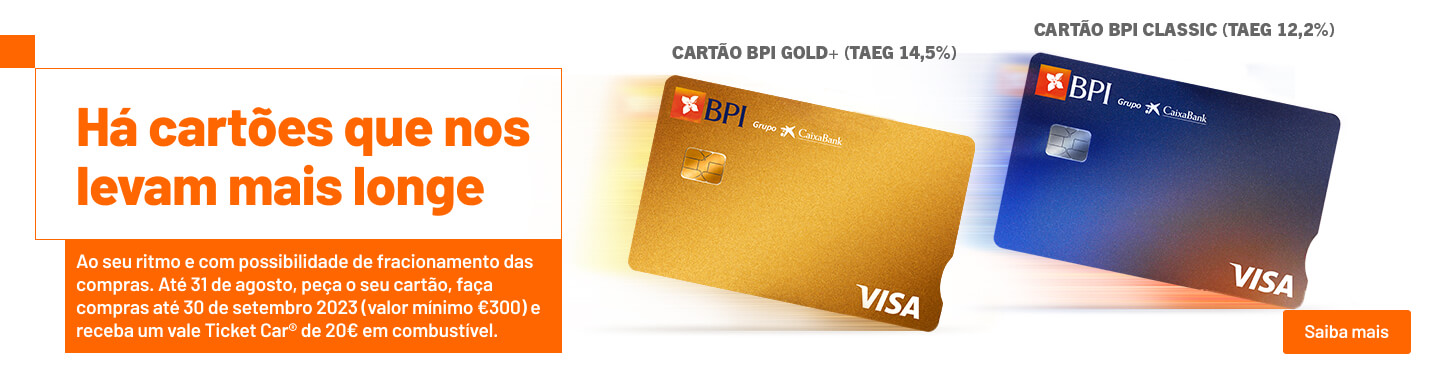 Info: Há cartões que nos levam mais longe com 20€ em Ticket Car.