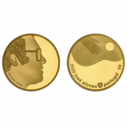 Moeda Jose Afonso Ouro Proof