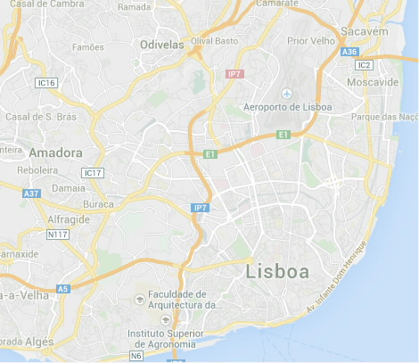 Mapa dos balcões BPI para abertura de conta