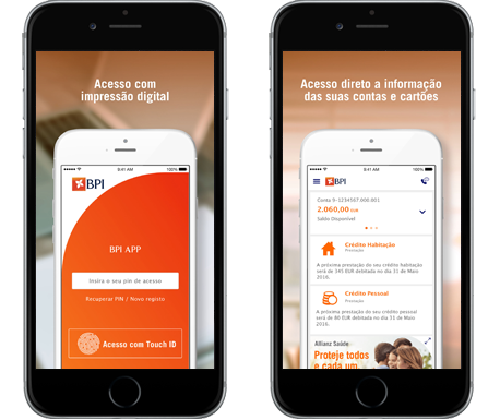 Funcionalidade da BPI App