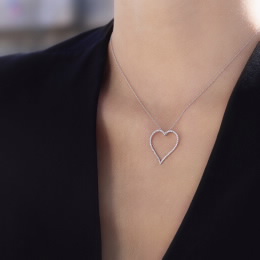 Colar Cuore | Ouro Branco