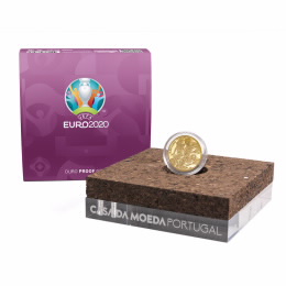 Moeda Campeonato UEFA EURO 2020 Ouro