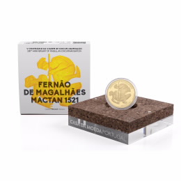 Moeda Circum Naveg Mactan 1521 Ouro/Proof
