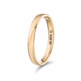 Aliança Square Ouro Amarelo Splend'Oro 3 mm